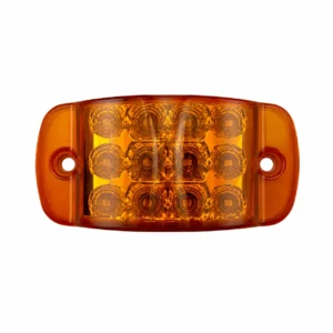 12LED amber LED marker light for trucks trailers and heavy duty vehicles 12-24V universal