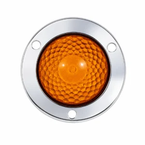 2.5 inch round LED truck trailer marker light with chrome housing for trucks and trailers