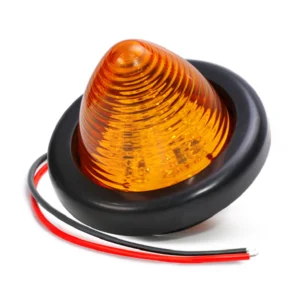2 inch 7LED bullet marker light with rubber grommet steady-on and strobe functions for trucks and trailers 12V 24V