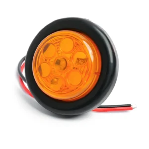 2 inch 7LED marker light with rubber grommet steady-on and strobe functions for trucks and trailers 12V 24V
