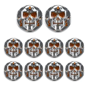 24V skull LED truck marker light with steady-on and strobe functions for heavy duty trucks
