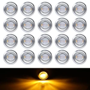 3/4 inch chrome mini truck marker light for trucks trailers pickup trucks and RVs