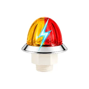 3/4 inch dual-color mini watermelon LED marker light with strobe function for trucks and trailers