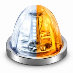 360 degree rotating dual-color watermelon LED marker strobe light for trucks and heavy duty vehicles