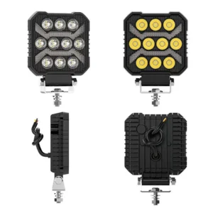 4 inch 17W black square LED work light for trucks off-road vehicles and auxiliary lighting 9-30V