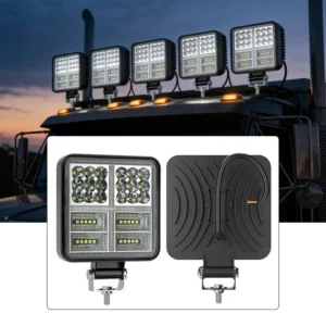 4 inch 40W square wide-angle LED work light for trucks off-road vehicles and auxiliary lighting 9-30V