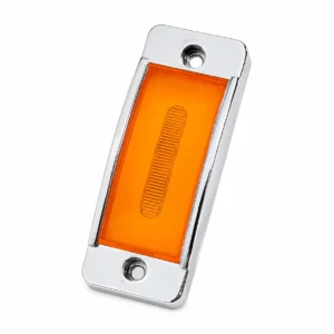 4 inch chrome truck marker light with light guide steady-on and strobe functions for trucks and trailers 12-24V