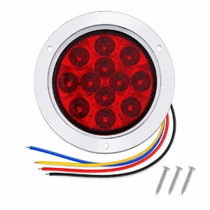 6 inch chrome oval 10LED tail light with high low brightness for trucks pickup trucks RVs and trailers
