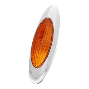 6 inch amber LED truck marker light with high low brightness and strobe function for trucks and trailers 12-24V