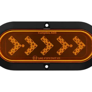 6 inch oval LED tail light with arrow design and high low brightness for trucks pickup trucks RVs and trailers
