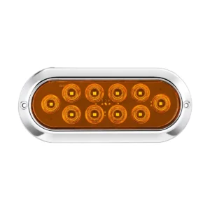 4 inch chrome round 12LED tail light with high low brightness for trucks pickup trucks RVs and trailers