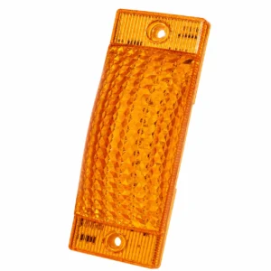 6 inch crystal amber LED truck marker light with steady-on flash and sequential strobe functions for trucks and trailers