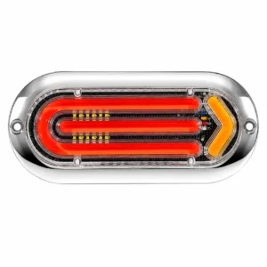 6 inch oval LED truck trailer tail light with arrow indicator and reverse light for RVs pickup trucks and trailers 12V 24V