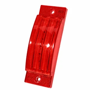 6 inch red LED truck marker light with steady-on flash and sequential strobe functions for trucks and trailers