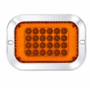 amber red square LED tail light with high low brightness and strobe function for pickup trucks off-road vehicles and RVs 12-24V