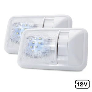 oval high brightness 24LED interior reading light with clear PC housing and push-pull switch for RVs boat cabins and vehicle interior retrofit 8.4x5 inch