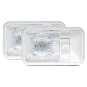 oval high brightness 24LED interior reading light with clear PC housing and switch for RVs boat cabins and vehicle interior retrofit 8.4x5 inch