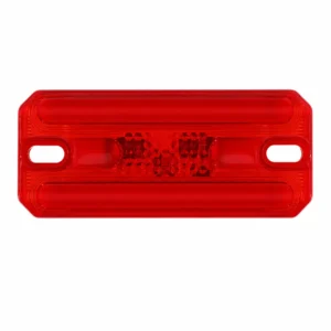 red LED truck trailer marker light with steady-on and flash functions for buses trucks and trailers 12-24V