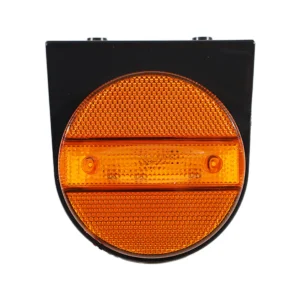 round amber LED truck trailer marker side light with bracket and steady-on function 12V 24V