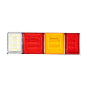 12V 24V LED truck trailer tail light with high low brightness and reverse light for trucks trailers pickup trucks and RVs