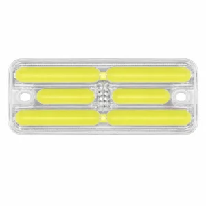 white LED truck trailer marker light with steady-on and flash functions for buses trucks and trailers 12-24V